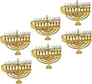 Hanukkah Theme Napkin Rings Menorah Shape Napkin Buckles Home Decor Accessory