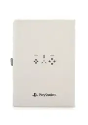 Playstation A5 Leather Notebook PS1 Faux white birthday gamer gift school Lined