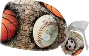 [WOSHJIUK] Working Hat 2 Pack Scrub Caps for Women,Basketball Football Baseball,Tie Back Cap Adjustable Scrub Hat
