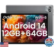 2025 Android Tablet, 10.5 Inch Android 14 Tablet Octa-Core, 12GB RAM+64GB ROM
