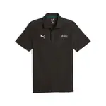 PUMA 短袖POLO 賓士系列短袖POLO衫(M) 男 62115401 黑