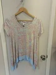 NWT Lori Goldstein Sleepwear Loungewear SP Top SS