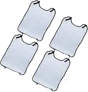 Alipis 4Pcs Transparent Car Seat Back Protector Pads Kick Mat for Fit Seat Cover Protector for Easy Installation Clean Car Interiors