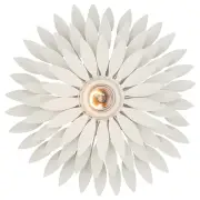 Crystorama Broche 1 Light Sconce, Matte White - 500W-MT