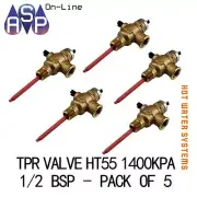 TPR VALVE HT55 - 1400KPA -1/2" BSP - SUITS ALL MAJOR BRANDS - PACK OF 5