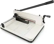 12" Heavy Duty Paper Cutter, 500 Sheets Guillotine Trimmer,Paper Trimmer Accurate Cutting with Safety Guard,Magnetic Guide,Durable HSS Blade,for Cardstock,Cardboard,Vinyl,Crafts & Photos