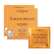 Sublime Bronze Self Tanning Towelettes, Streak-Free, Natural Looking Tan, 6 ct