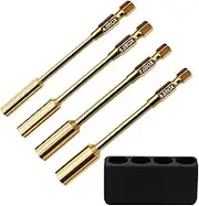 4.0mm 5.5mm 7.0mm 8.0mm Hex Nut Driver Head for 1/4" Drive Drill Screwdrivers Bit Electric Screwgun/Power Drill RC Repair Working 4 PCS