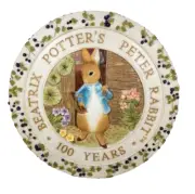 Vintage Peter Rabbit 100 Year Anniversary Garden Stepping Stone Plaque 12"