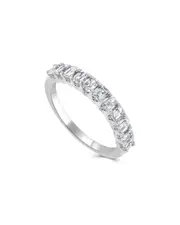 Sabrina Designs 14K 1.09 ct. tw. Diamond Half-Eternity Ring 7 NoColor