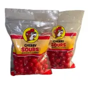 Bucees Cherry Sours Candy 12oz Bag X2