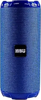 HYKU TG-621 Portable Bluetooth Speaker with Handsfree Calling Mic, Waterproof, and FM Radio Capability (Blue)