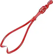 Logging Tongs 25 inch 2 Claw, Swivel Steel Log Tongs Timber Claw Hook, Heavy Duty Log Skidding Tongs 1000 Pounds Lifting Capacity for Trucks, ATVs, Tractors, Forklifts