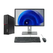 Lenovo M910s SFF Bundle Desktop PC i5-6500 3.6GHz 480GB SSD 8GB RAM + 22" Monitor - Refurbished