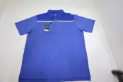 FootJoy Spacedye Block Lisle Self Collar Polo Mens Large Ocean 975B 01259306