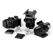 8 Piece Hot Shoe Mount Adapter Kit for Dslr Camera Triple Cold Shoe Mount for Led Light Microphone Stand and Monitor