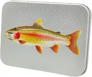 Fly Fishing Box - Pocket Fly Container, Large Metal Carton | Large Metal Fishing Hook Box, Bait Storage Container for Fly Fishing, Storage and Organization for Outdoor Travel