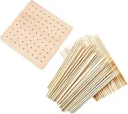 TEHAUX 1 Set Clay Drying Table Cartoon Model Holder Doll Model Base Doll Shelf Clay Doll Base Cuticle Pottery Drying Rack Cake Doll Stand Doll Rack Clay Wedging Board Peg Board Stand Wood