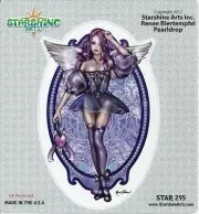 PEARLDROP FAERY Fairy Sticker Car Decal Renee Biertempfel pearl drop purple