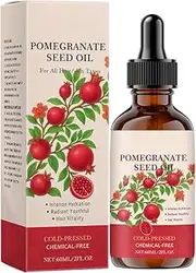 Pomegranate Seed Oil - 100% Cold Pressed Pomegranate Seed Oil for Skin and Hair Care, Natural Premium Extract, Improves Elasticity of Face and Body Skin and Promotes Healthy Hair