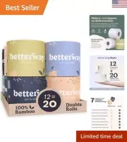 The Softest Bamboo Toilet Paper: Premium 3-Ply with 100 Day Risk-Free Guarantee