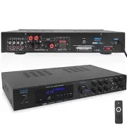 Pyle PDA8BU 5.1 Channel Home Audio Bluetooth MP3/USB/SD/AUX/FM Radio Receiver