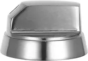YARNOW Gas Stove Knob Oil Splatter Guard Stove Foldable Insulation Stove Splatter Guard Splatter Screen for Frying Pan High Temp Insulation Stickers Stove Heat Shield Silver Zinc Alloy