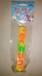 NEW 2021~Push Pop! Bracelet~Fidget(+1 Ship)Orange Green Yellow~Calm Anxiety~3+