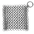 Hygienic Stainless Steel Cast Iron Cleaner Chain mail Scrubber for Safe Use