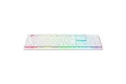Razer DeathStalker V2 Pro Wireless Low Profile Optical Gaming Keyboard White - Purple Switch (RZ03-04363500)