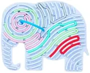 Sensory Activity Board: Beszeith Double-Sided Silicone Fidget Toy for Kids (Elephant)