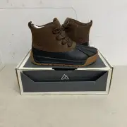 Alpine Design Men's Duck Brown on Grey Full Grain Leather Upper Boots AD22MCW004