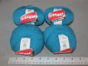 4 Schulana Turquoise Yarn Balls Filana-Merino Wool Super-Wash 50G/ 125M NEW