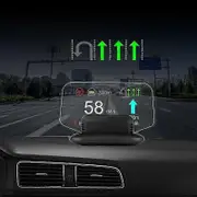 HUD C1 Navigation Head Up Display OBD2+GPS Digital Spssdometer Water Oil Temp RPM Turbo Press Display Windshield Projection