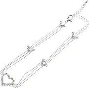 VALICLUD Multilayer Titanium Steel Anklet Ankle Decor Titanium Steel Ankle Bracelet Dangle Anklet Bracelet Anklets for Teen Adjustable Ankle Chain Foot Bracelet Stainless Steel