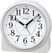 Seiko Clock NR451W Alarm Clock Analog White Pearl 89 x 86 x 47 mm Pyxis Pixis