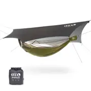 ENO JungleLink Hammock System - Set of Hammock Essentials - Charcoal/Evergreen