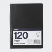 A4 Spiral Notebook - Black