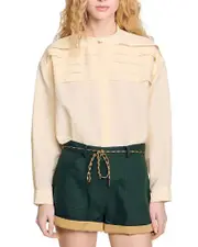 Sandro Jewellery Detail Shirt