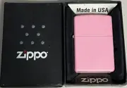 ZIPPO 2011 REGULAR PINK MATTE LIGHTER UNFIRED IN BOX Q384