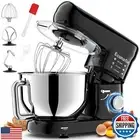 Kitchen Stand Mixer, 6.5Qt Household Stand Mixers, 660W 6+P Speed Tilt-Head E