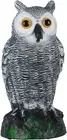 Natural Scarecrow Fake Owl Decoy Bird Scare Device,Plastic Owl for Birds,Magpie,