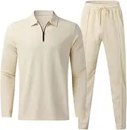 [FLASHWIST] Kingsire Matching Set for Men, Men Track Suits 2 Piece Set Tracksuit Men 2 Piece Set Mens Matching Set Mens Sets