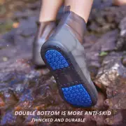 UNISEX WATERPROOF Shoe cover Silicone Overshoes Rain Shoe Covers Anti-skid M-XXL