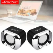 USB 2.0 Notebook Desktop Portable Mini Audio Speaker Subwoofer for Laptop MP3 US