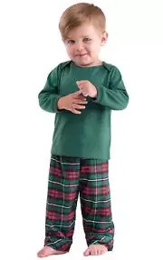 Pajamagram Red Green Plaid PJ Set Size 6 Months