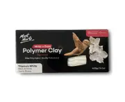 Mont Marte Make N Bake Polymer Clay 400g Block - Titanium White