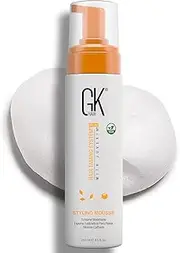 GK HAIR Global Keratin Volumizing Hair Styling Mousse (8.5 Fl Oz/250ml) -Enhances Curls Added Volume with Medium Hold & Boost Shine Moisturizing Blow Dry Frizz Control Foam for All Hair Types -Unisex