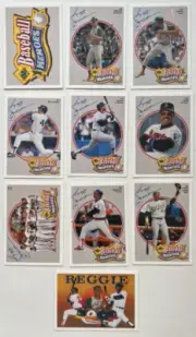 1990 UPPER DECK HEROES REGGIE JACKSON, COMPLETE SET 9 CARDS 121124