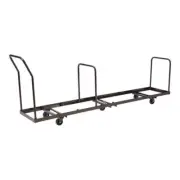 NPS Modern Powder-Coated Metal Steel Dolly for AirFlex Series Chairs in Brown